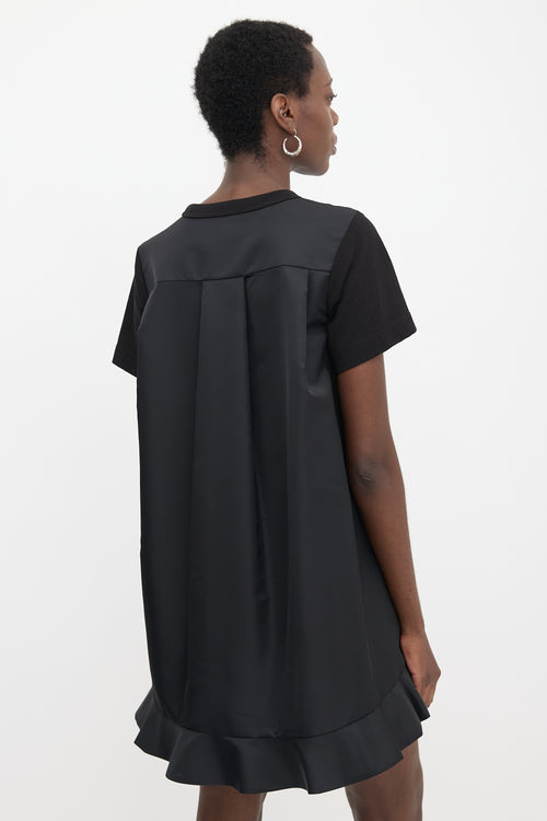 Sacai Nylon Panelled T-Shirt Dress