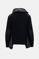 Sacai Hybrid Ribbed Knit Puffer Jacket