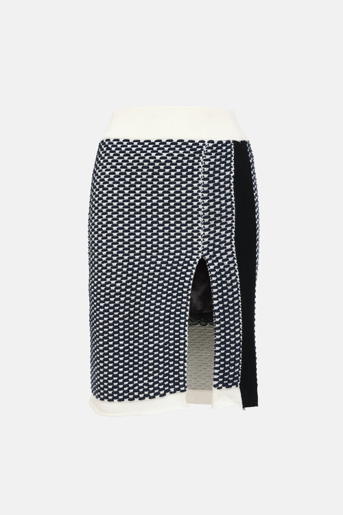 Sacai Layered Knit Skirt