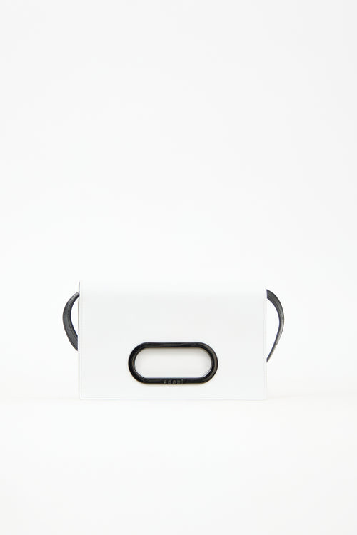 Sacai Leather Logo Crossbody Bag