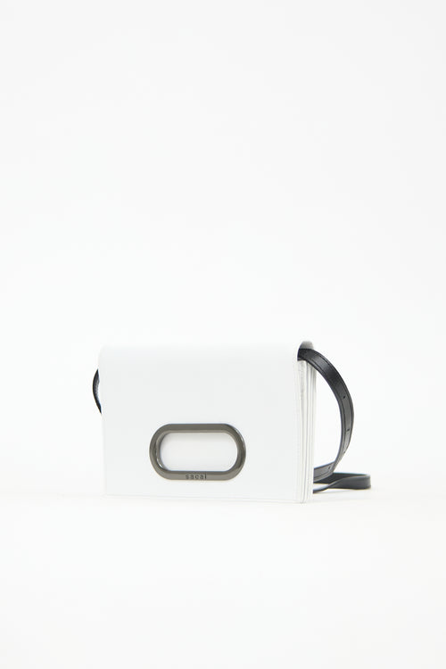 Sacai Leather Logo Crossbody Bag