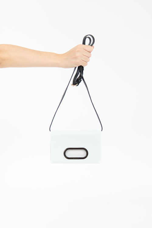 Sacai Leather Logo Crossbody Bag