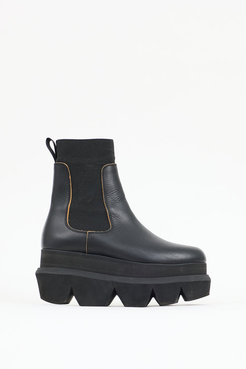 Sacai Leather Platform Boot