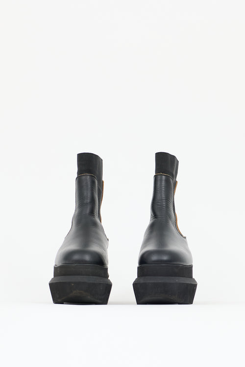 Sacai Leather Platform Boot