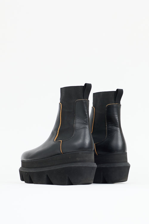 Sacai Leather Platform Boot