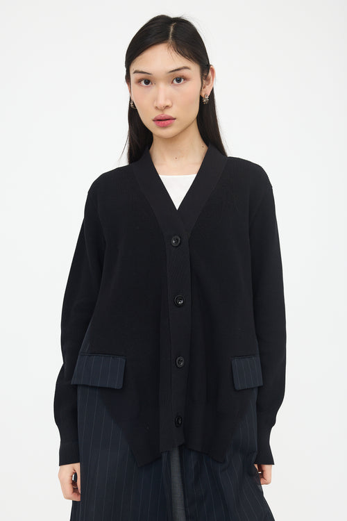 Sacai Mixed Textile Cardigan