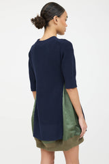 Sacai Knit Layered Bomber Jacket Dress