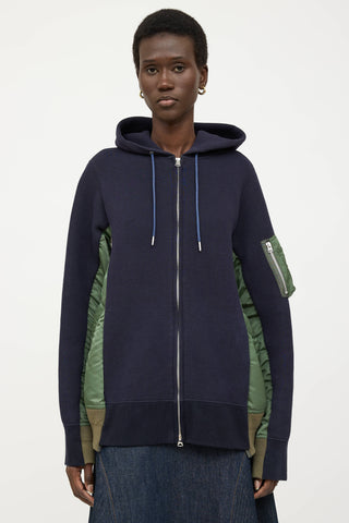 Sacai Panelled Sponge Hoodie