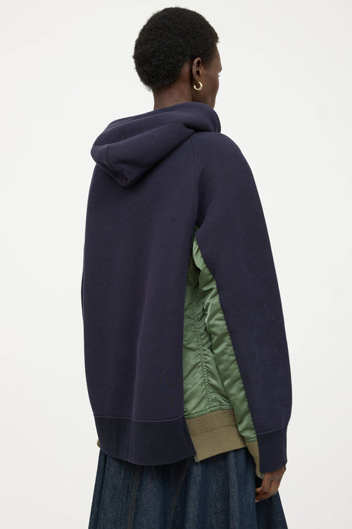 Sacai Panelled Sponge Hoodie