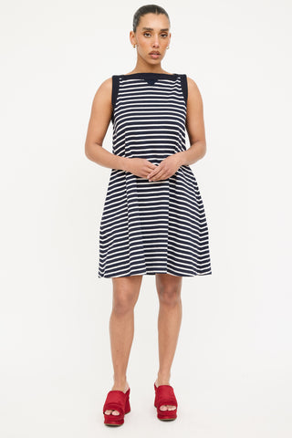 Sacai Striped Midi Dress
