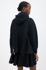 Sacai Nylon Vented Zip Up Hoodie