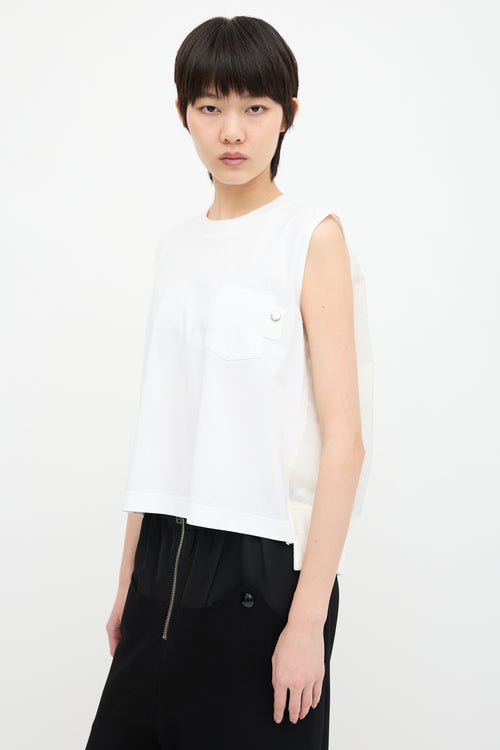 Sacai Nylon Back Tank Top