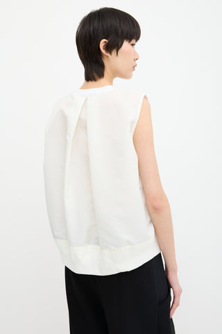Sacai Nylon Back Tank Top