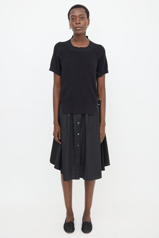 Sacai Hybrid Poplin Shirt Dress