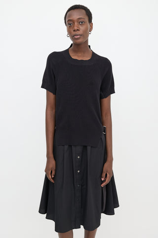 Sacai Hybrid Poplin Shirt Dress