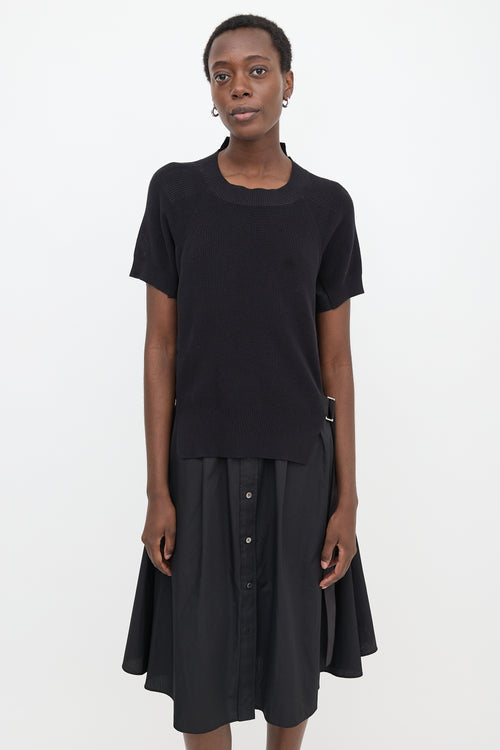 Sacai Hybrid Poplin Shirt Dress