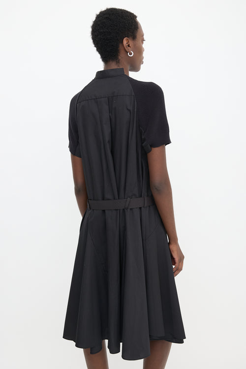 Sacai Hybrid Poplin Shirt Dress