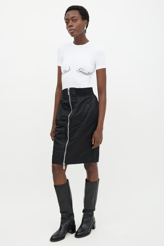 Sacai Nylon Zip Skirt