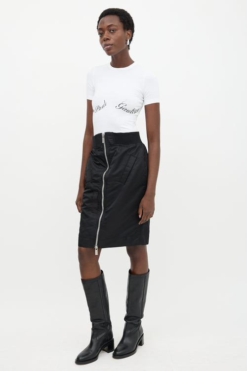 Sacai Nylon Zip Skirt