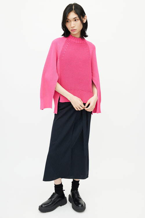 Sacai Pink Knit Sweater