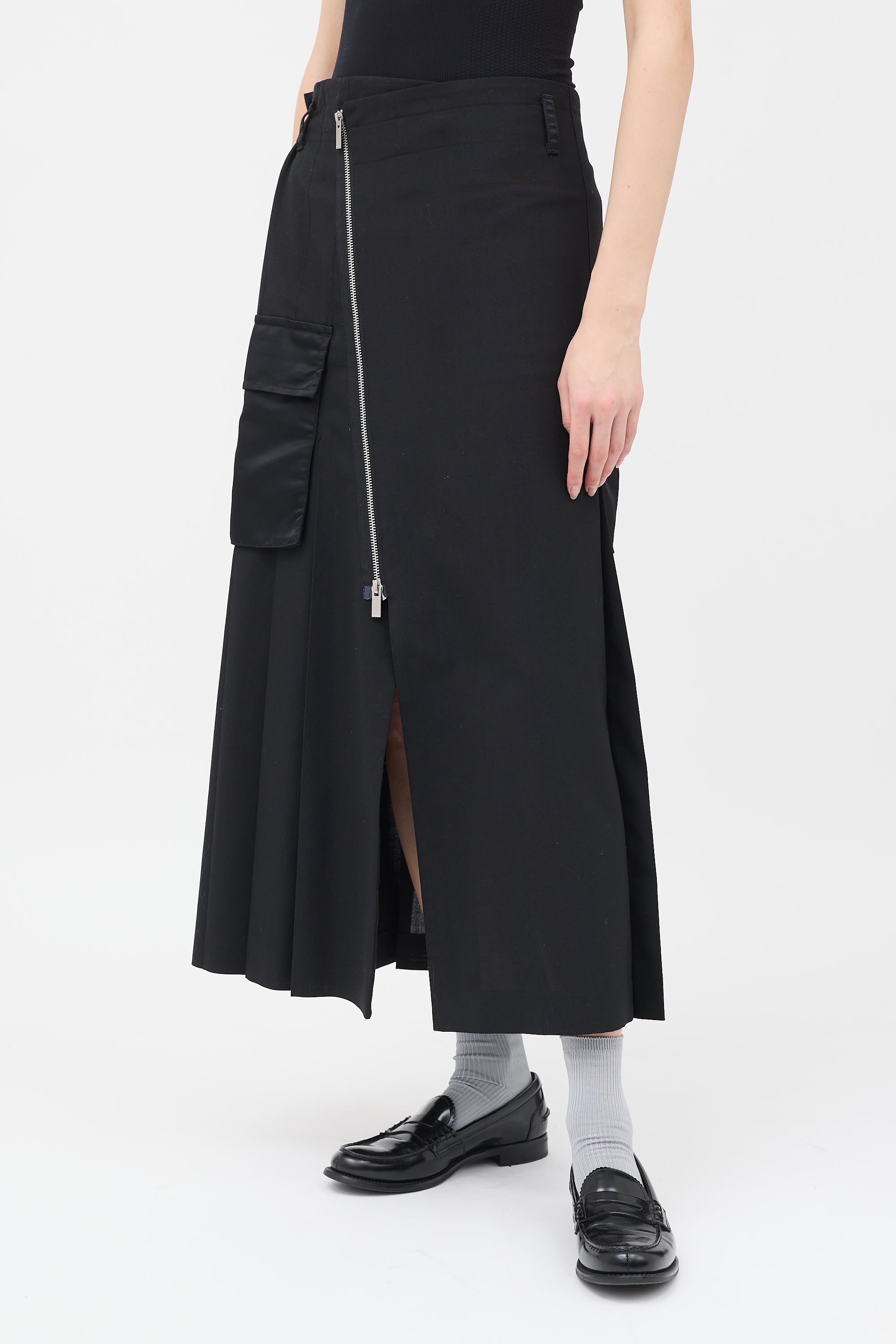 スカート sacai 21SS Suiting Asymmetry Skirt sacai] Suiting Skirt – MaW SAPPORO
