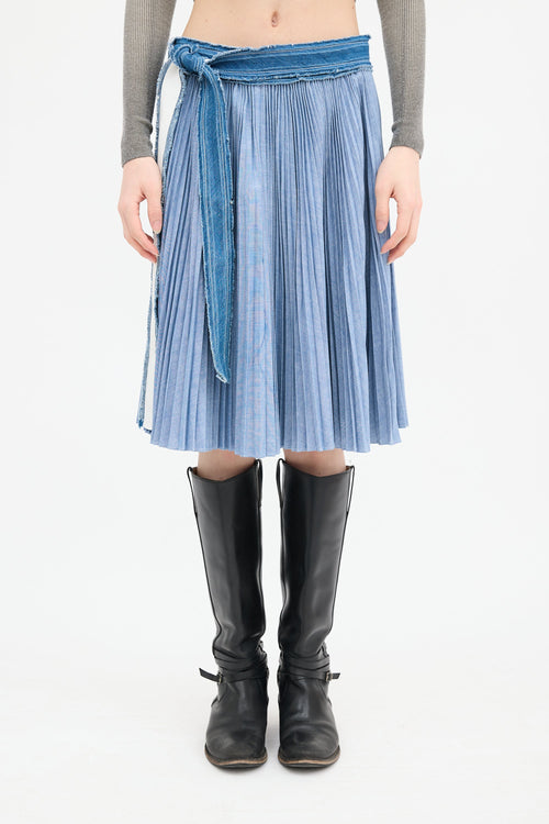 Sacai Pleated Wrap Skirt