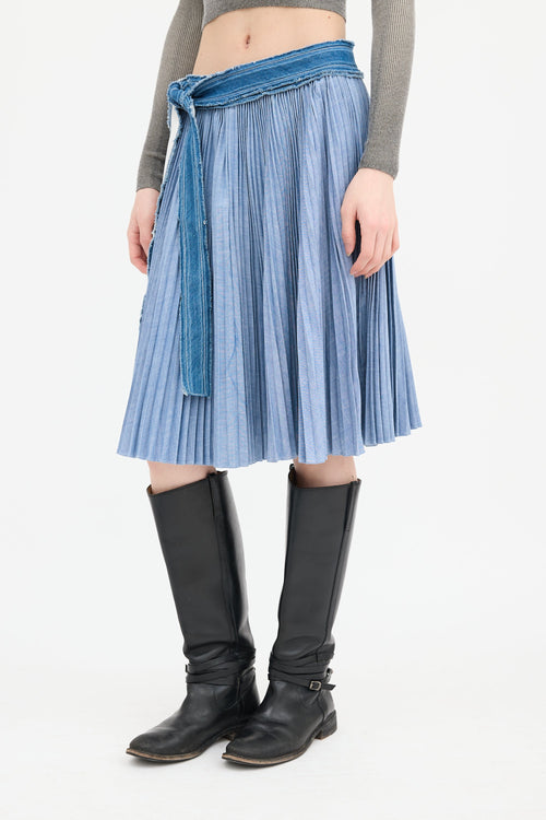 Sacai Pleated Wrap Skirt