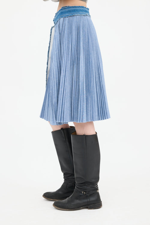 Sacai Pleated Wrap Skirt
