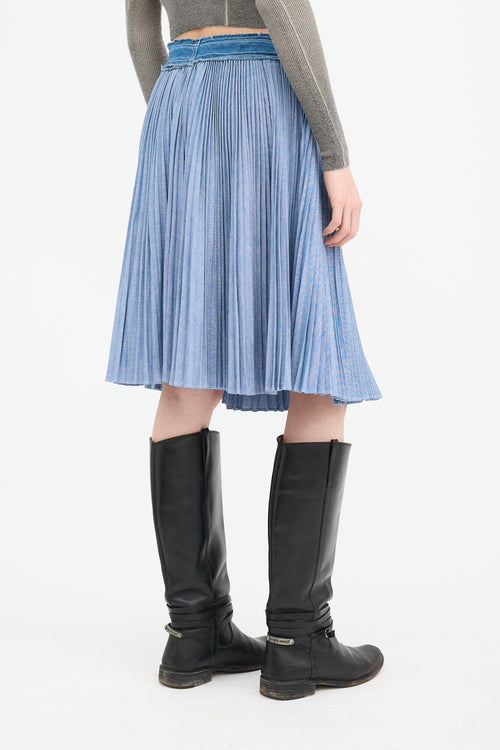 Sacai Pleated Wrap Skirt