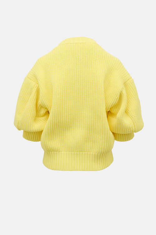 Sacai Short Sleeve Ribbed Sweater