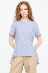Sacai Striped Zip Belted Top