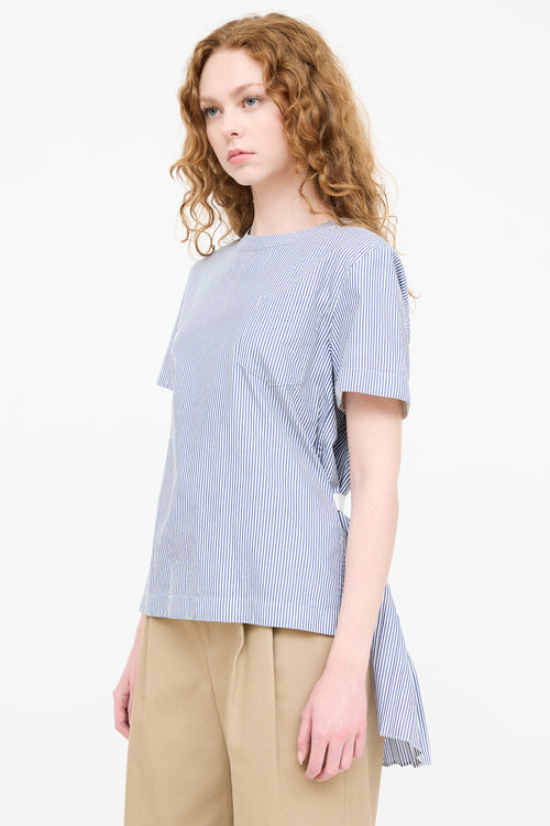 Sacai Striped Zip Belted Top