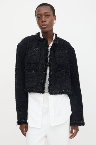 Sacai Tweed Cropped Jacket