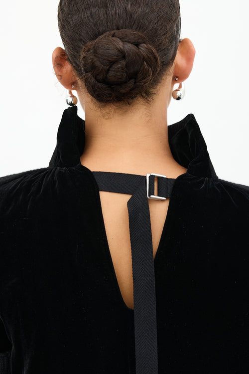 Sacai Velvet Turtleneck Dress