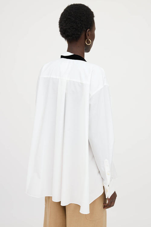 Sacai Bow Button Up Top