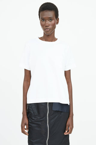 Sacai Cotton Asymmetrical T-Shirt