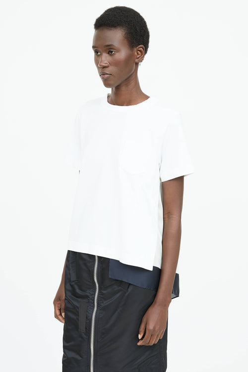 Sacai Cotton Asymmetrical T-Shirt
