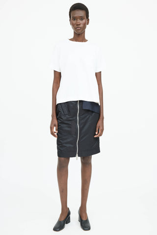 Sacai Cotton Asymmetrical T-Shirt