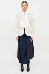 Sacai Quilted Peplum Bomber Jacket