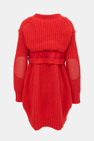 Sacai Wool Cinched Cardigan