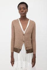 Sacai Wool Embellished Cardigan