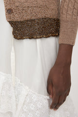 Sacai Wool Embellished Cardigan