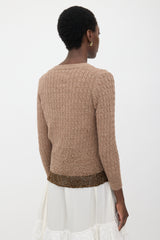 Sacai Wool Embellished Cardigan