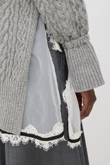 Sacai Wool Layered Sweater Dress