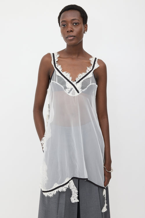 Sacai Wool Layered Sweater Dress