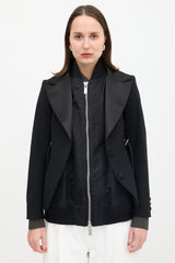 Sacai Wool & Nylon Layered Jacket