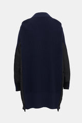 Sacai Wool & Nylon Panelled Cardigan
