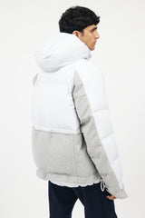 Sacai X Nike Blue & Grey Down Puffer
