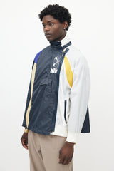Sacai X Nike Blue & Multicolour Deconstructed Jacket