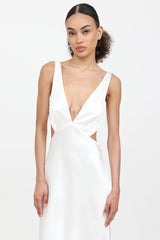 Sachin & Babi Satin Backless Maxi Dress